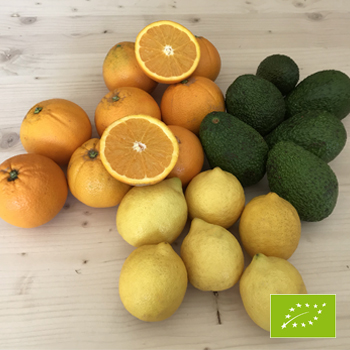 Cubotto pomarańcze Lane Late - cytryny - awokado Hass BIO (7,5+2+2) 11,5kg