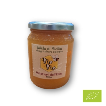 Miód wielokwiatowy ze zboczy Etny BIO 500g