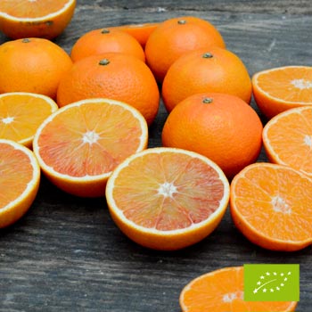 Cubotto pomarańcze Tarocco - mandarynki Ciaculli BIO (9,5+2) 11,5kg